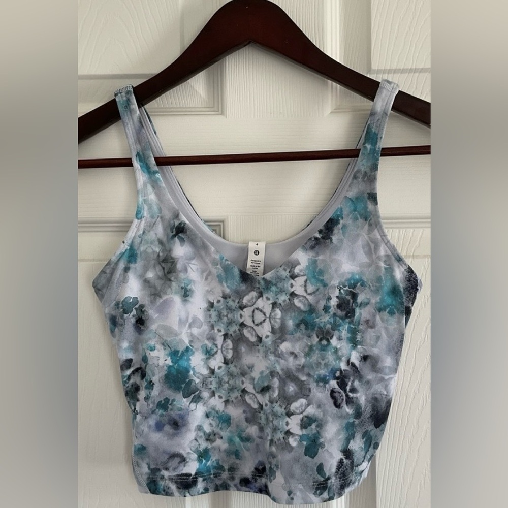 Lululemon Align Floral | Built-In Bra Yoga Athleisure Breathable Performance Top